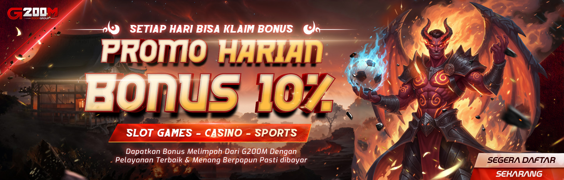 PROMO BONUS DAILY 10%