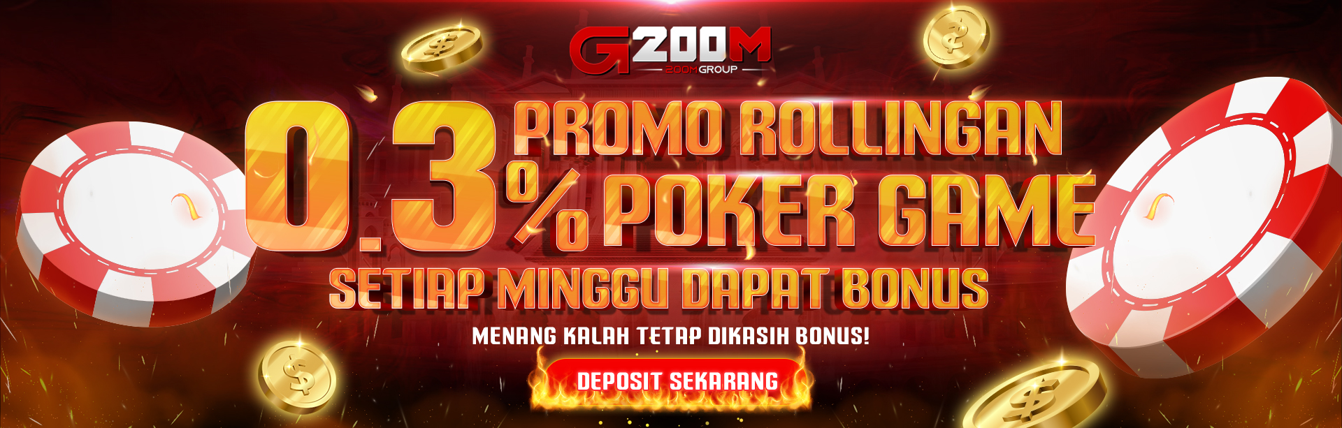 BONUS ROLLINGAN 0.3% (POKER)