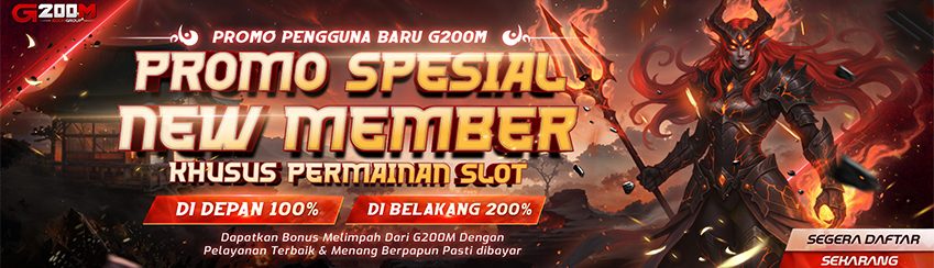 PROMO BONUS NEW MEMBER 100% & 200% SLOT